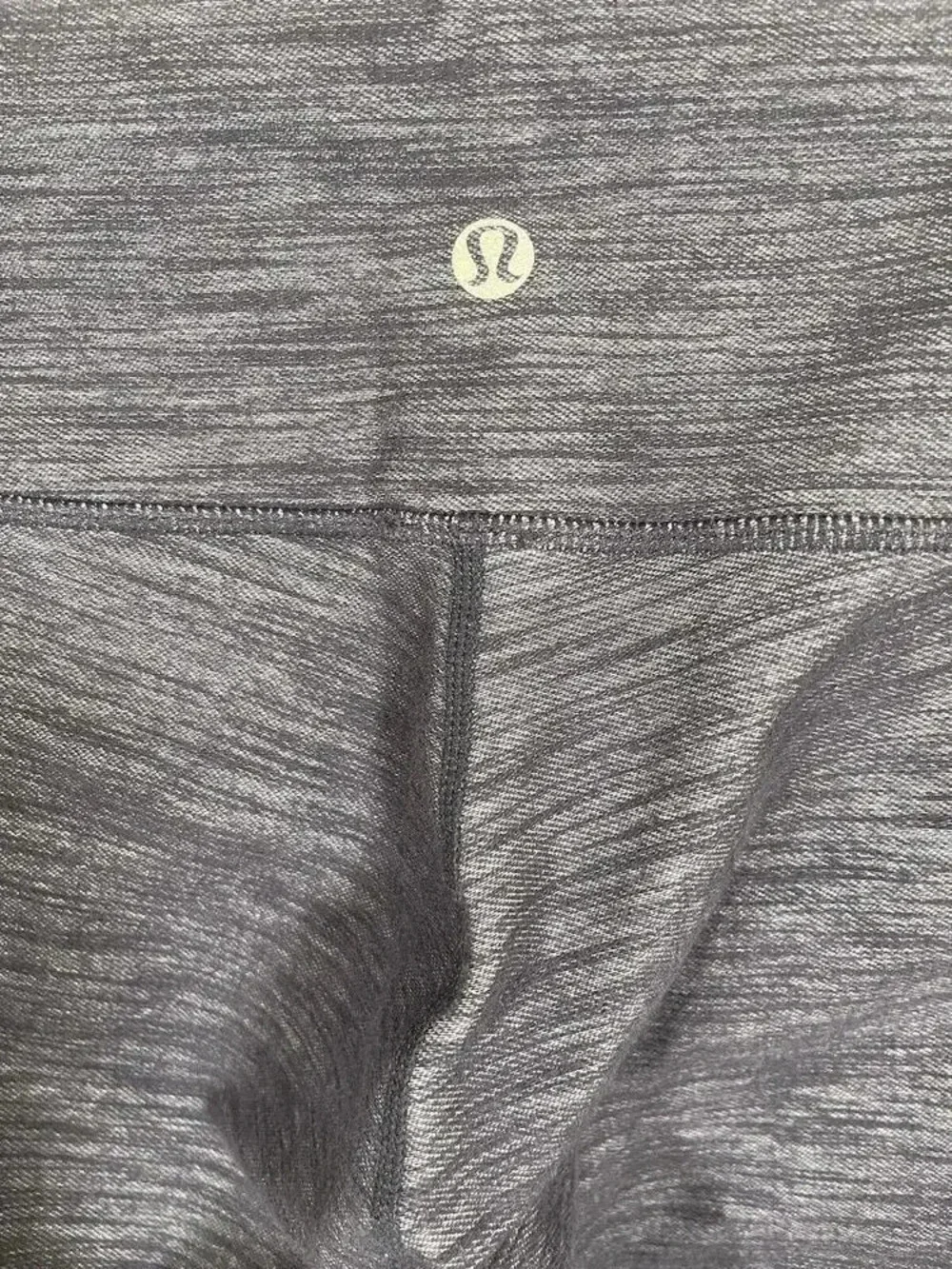 Lululemon Wunder Under Navy Blue Heathered Cropped Capri Leggings 8